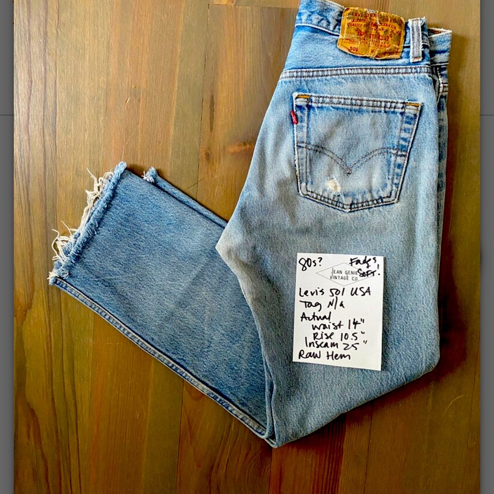 Vintage 501 Levi’s- born in the 80’s!